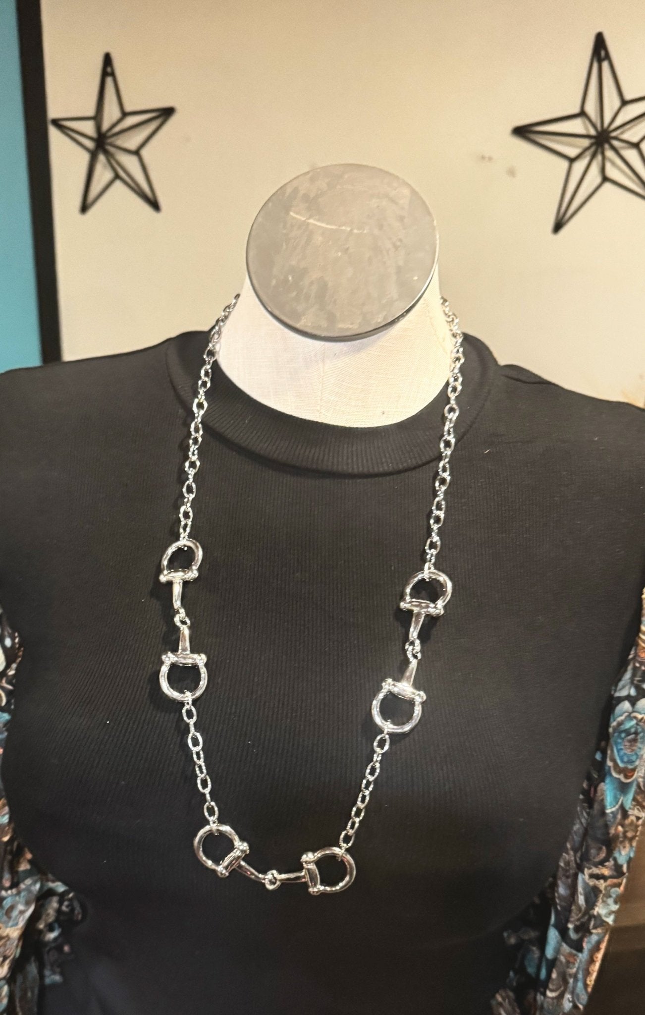 3 Bit Necklace - Silver - Dirt Roads and Dreams Western Boutique