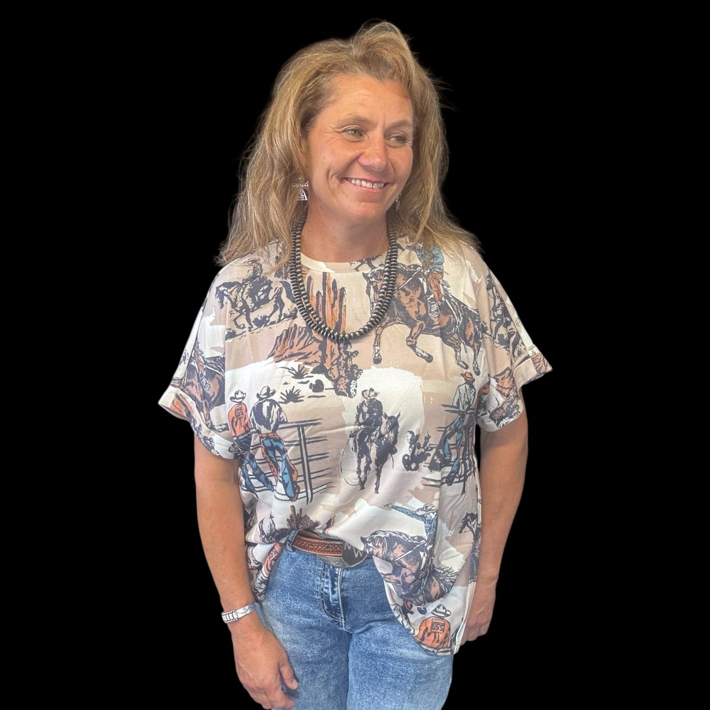 Dusty Cowboy Tee - Dirt Roads and Dreams Western Boutique