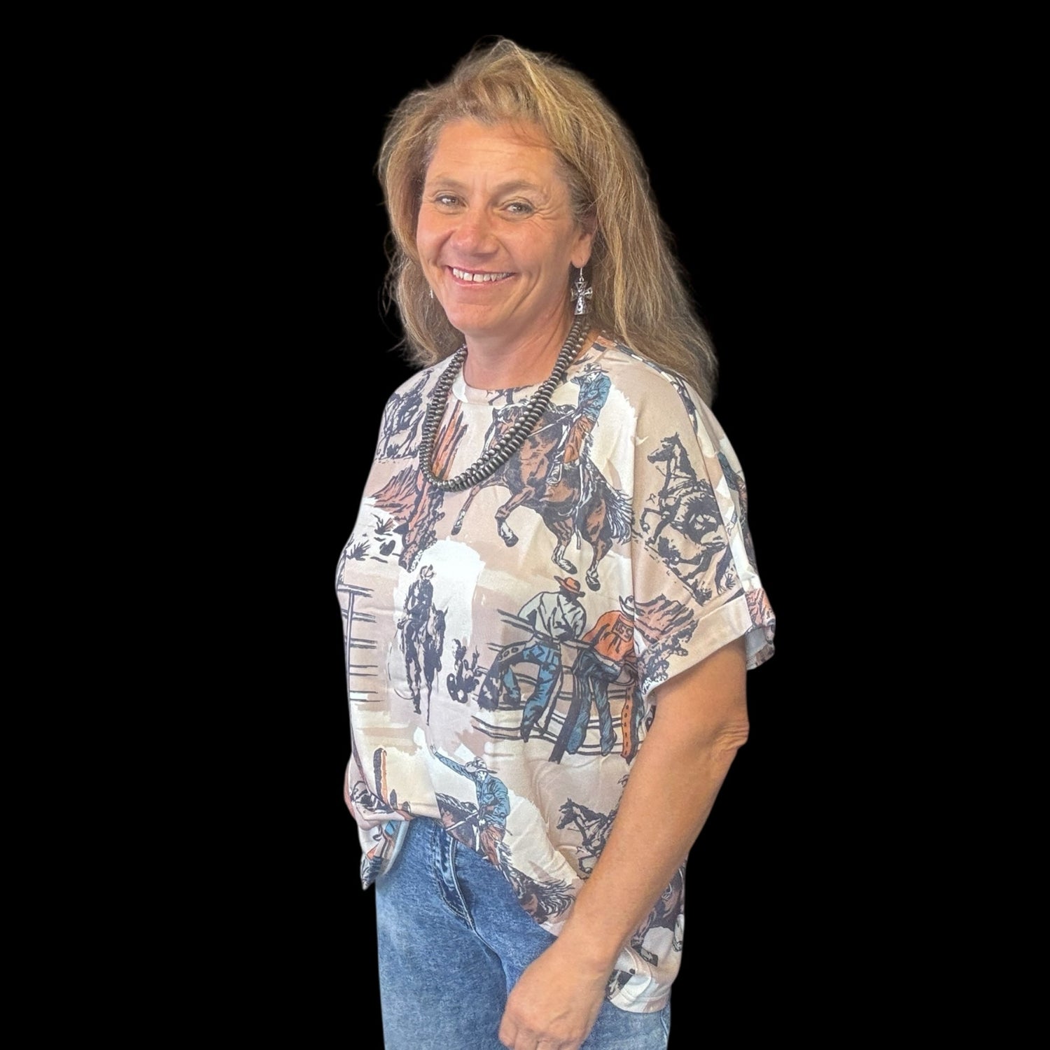 Dusty Cowboy Tee - Dirt Roads and Dreams Western Boutique