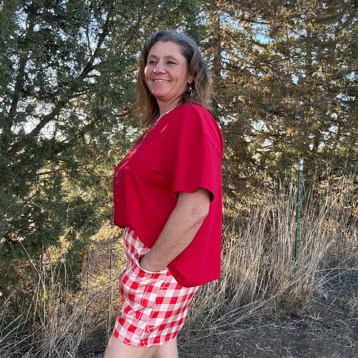 Gingham Gal Shorts - Dirt Roads and Dreams Western Boutique