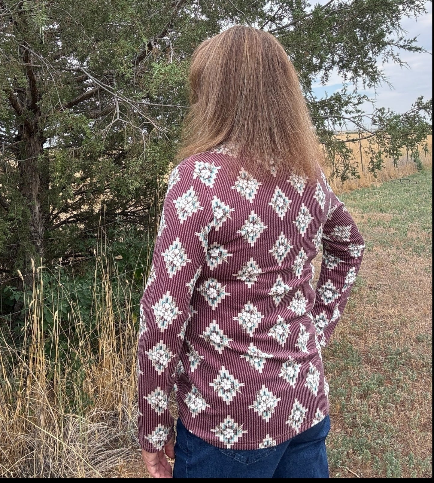 High Plains Aztec Top - Dirt Roads and Dreams Western Boutique