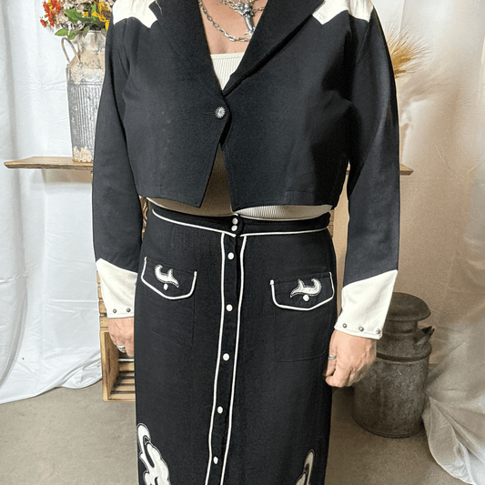 Midnight Stitch Skirt - Dirt Roads and Dreams Western Boutique