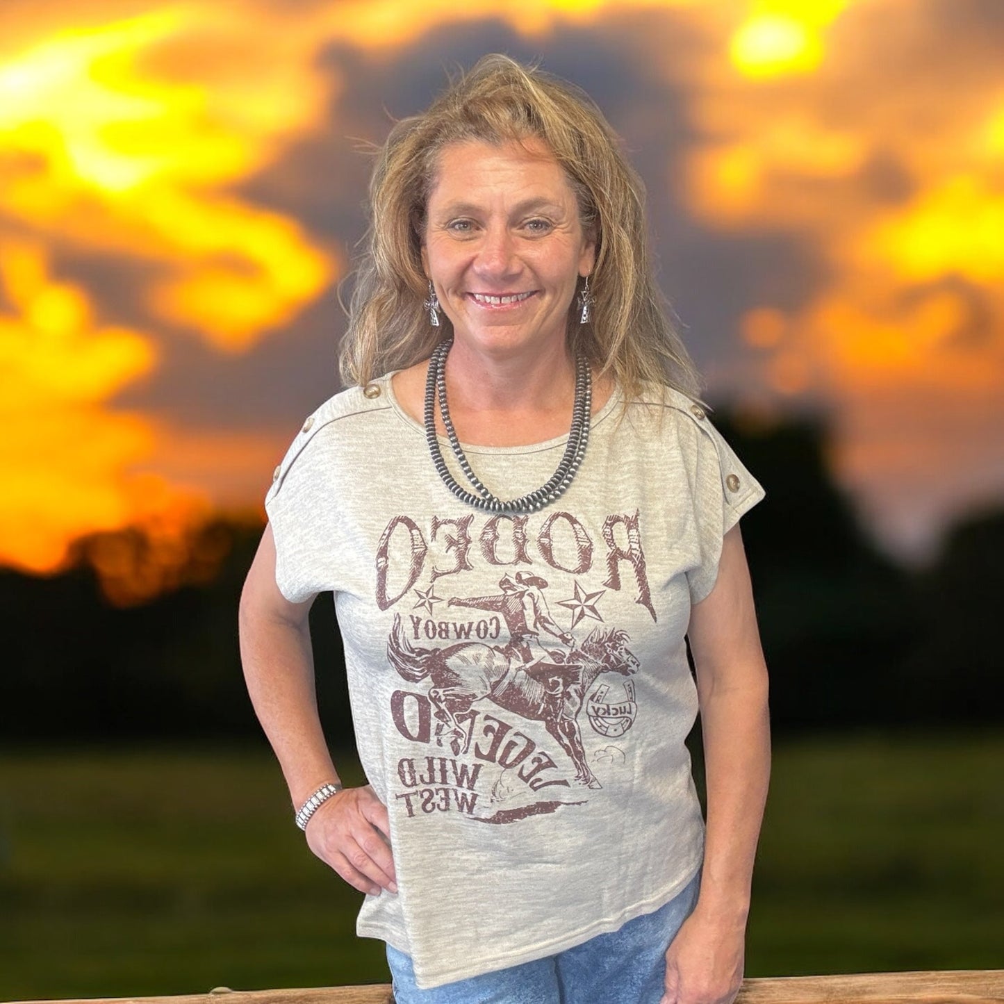 Rodeo Legends Tee - Dirt Roads and Dreams Western Boutique