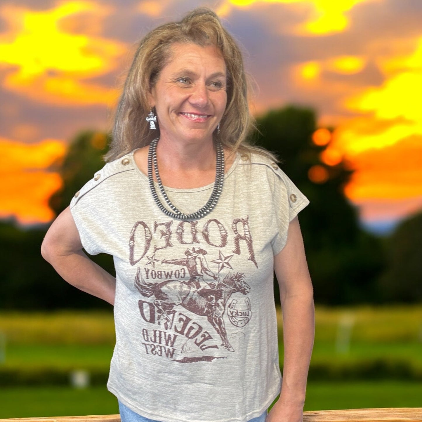 Rodeo Legends Tee - Dirt Roads and Dreams Western Boutique