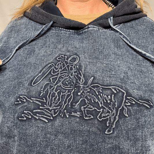 Urban Denim Hoodie 2.0 - Dirt Roads and Dreams Western Boutique