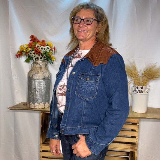 Saddle Stitch Denim Jacket