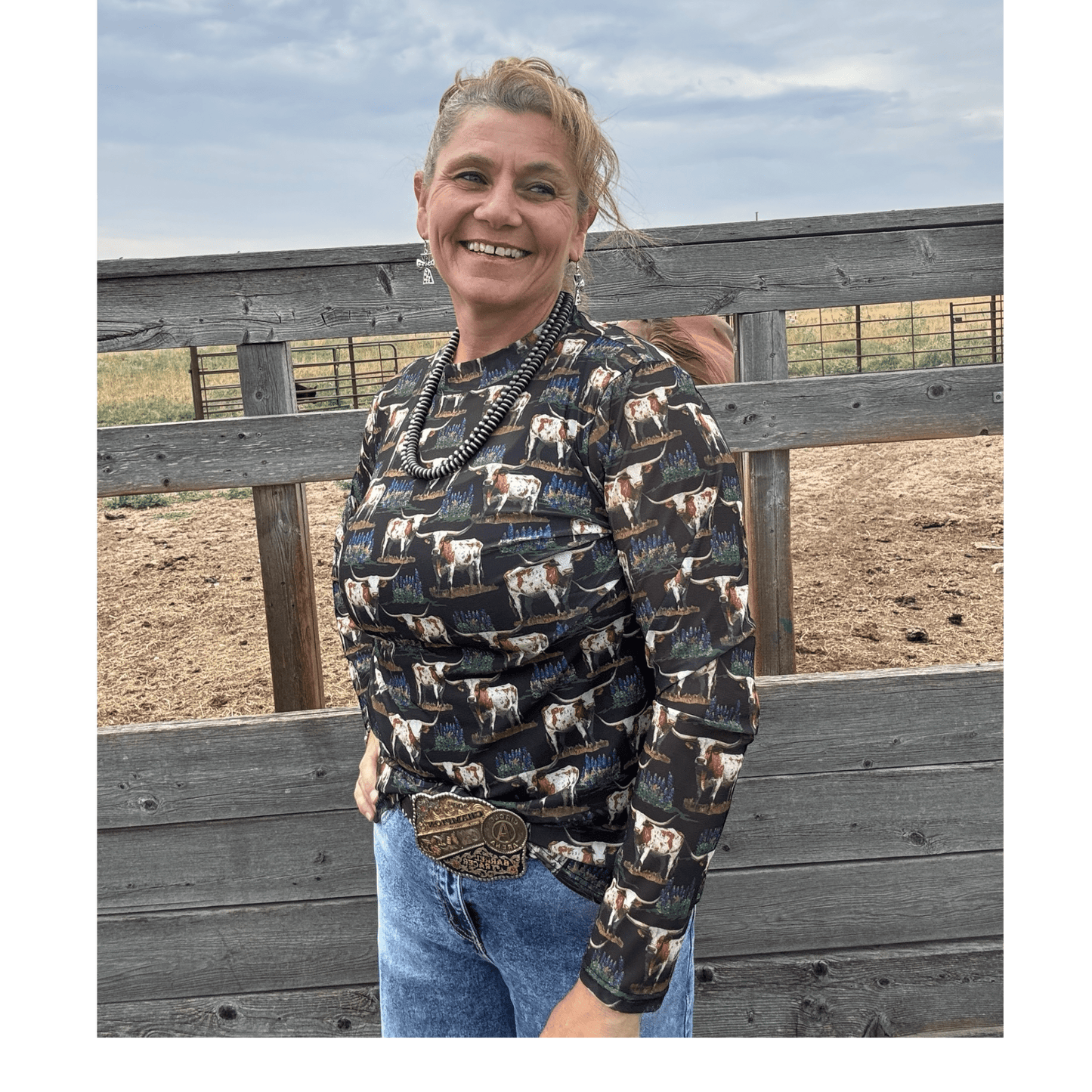 Somewhere in Texas Mesh Top - Dirt Roads and Dreams Western Boutique