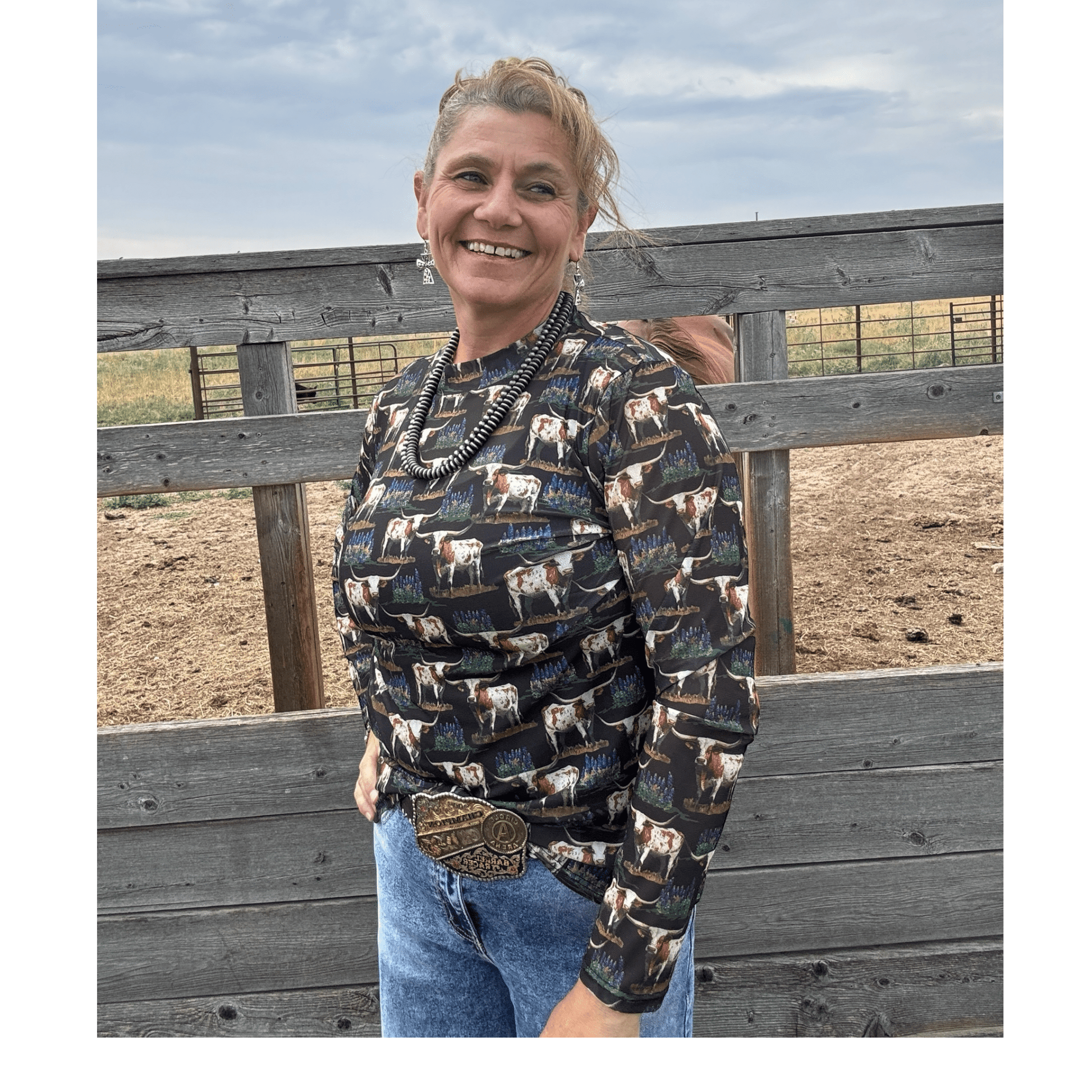 Somewhere in Texas Mesh Top - Dirt Roads and Dreams Western Boutique