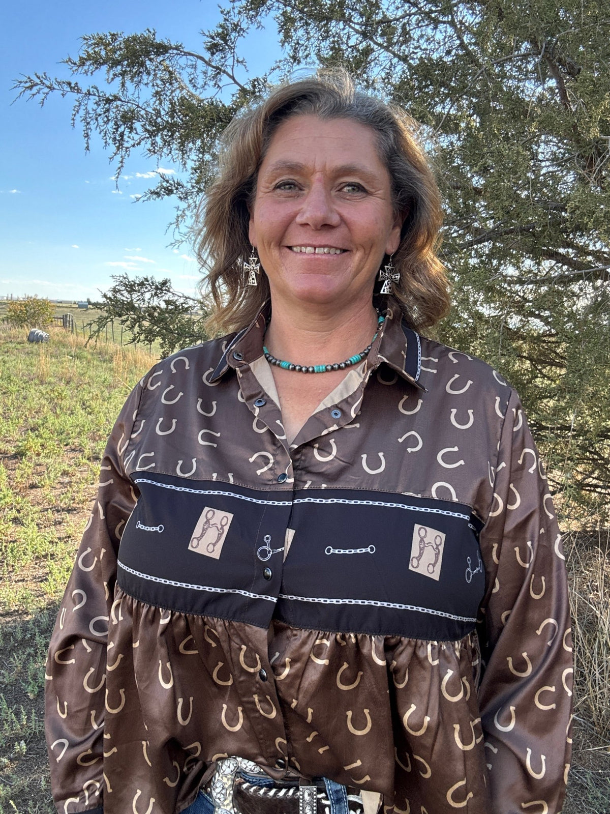 A Bit Lucky Top - Dirt Roads and Dreams Western Boutique
