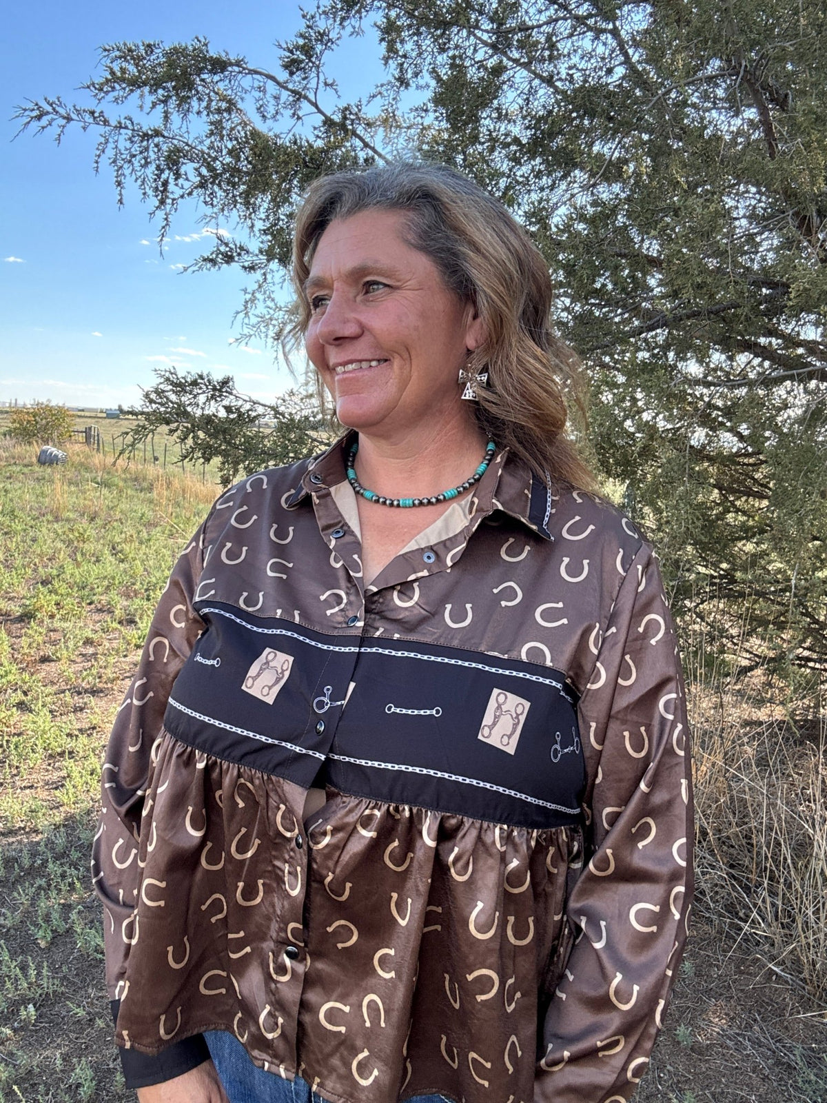 A Bit Lucky Top - Dirt Roads and Dreams Western Boutique