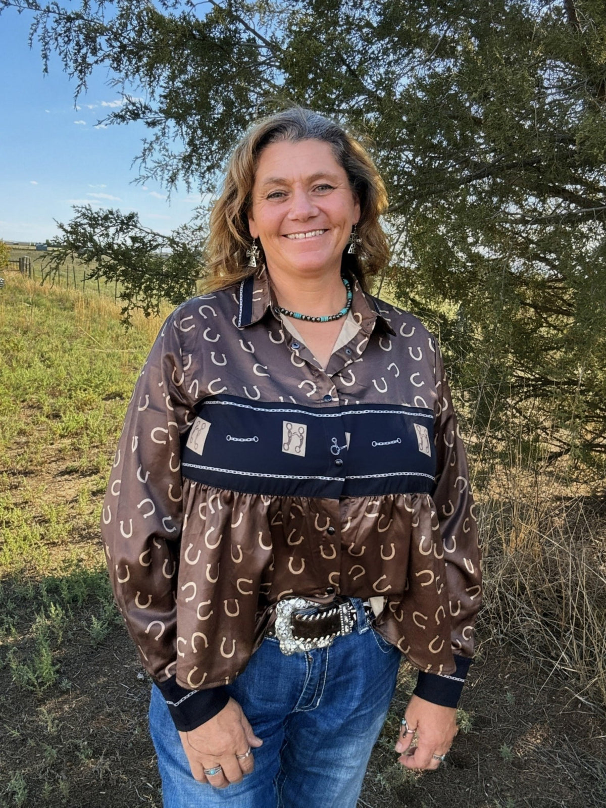 A Bit Lucky Top - Dirt Roads and Dreams Western Boutique