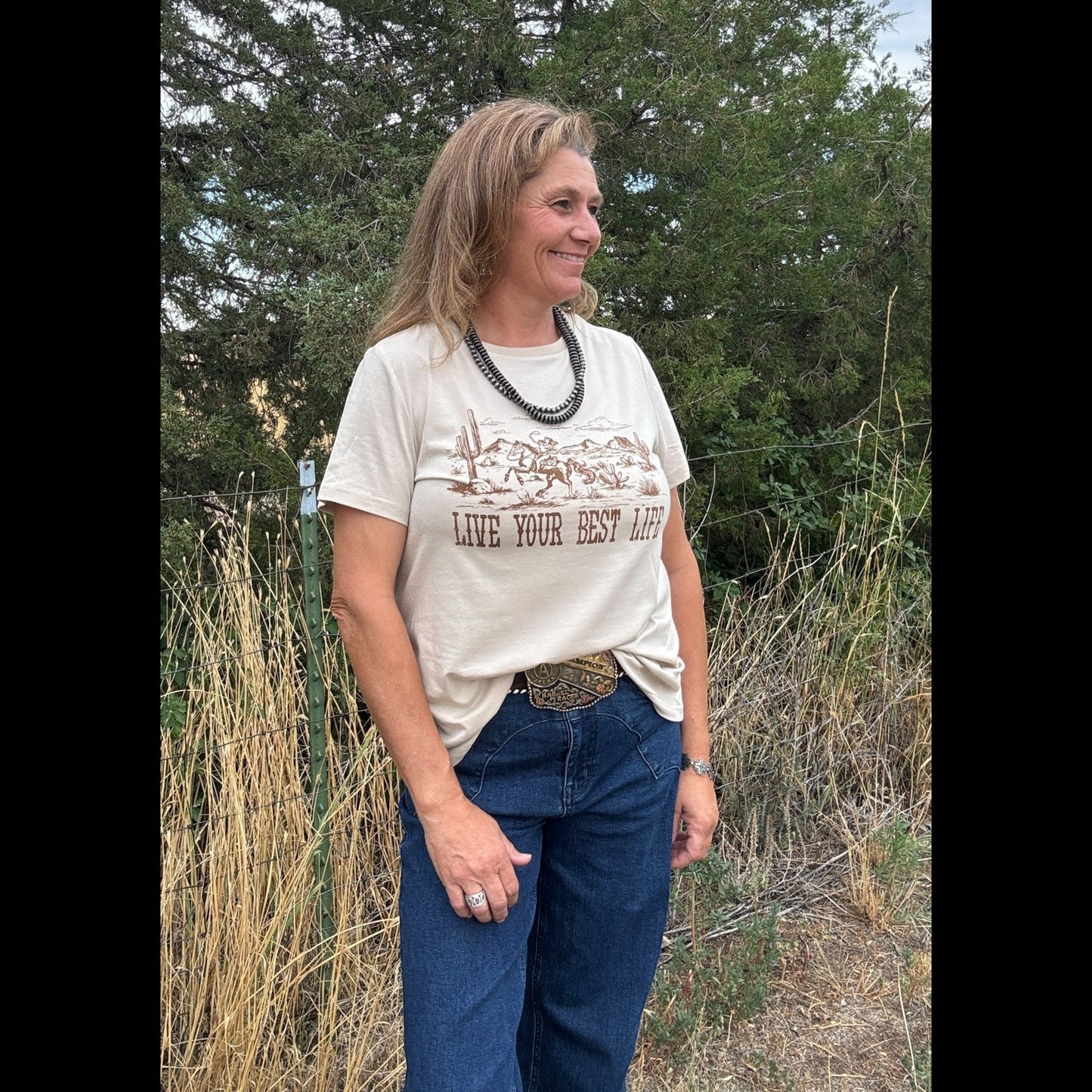 Best Life Desert Tee - Dirt Roads and Dreams Western Boutique