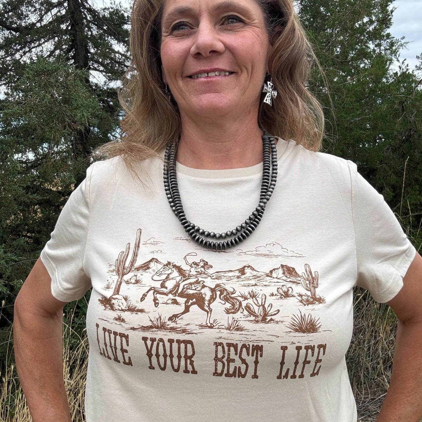 Best Life Desert Tee - Dirt Roads and Dreams Western Boutique