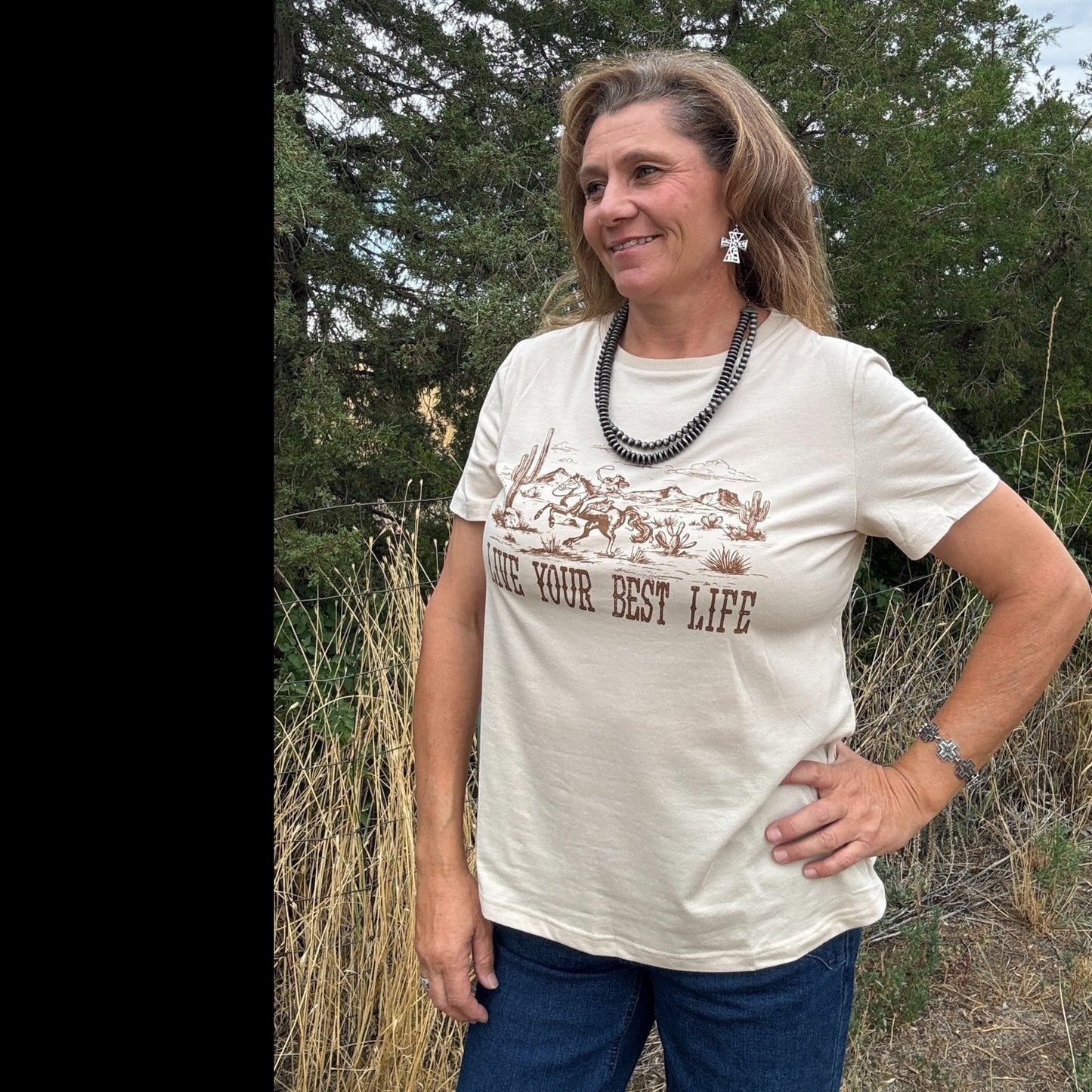 Best Life Desert Tee - Dirt Roads and Dreams Western Boutique