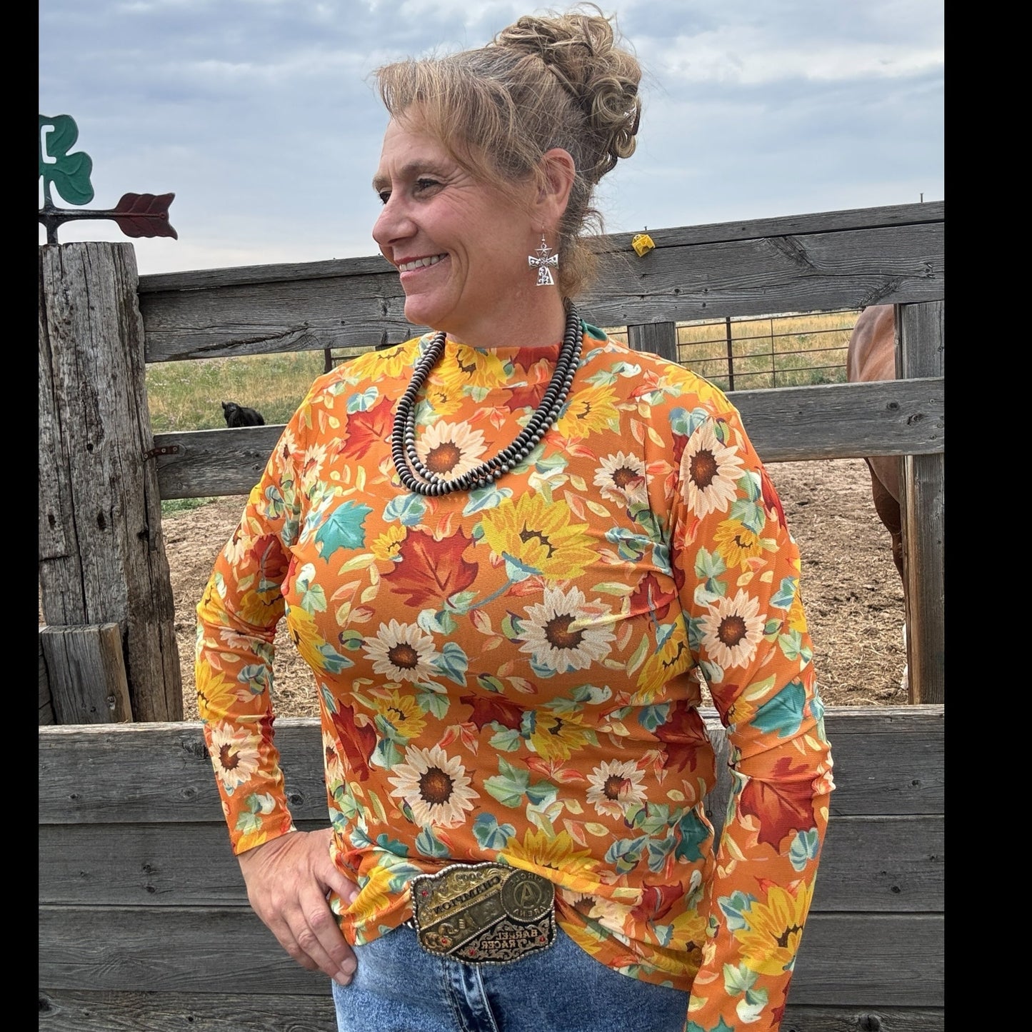 Blissfully Blessed Mesh Top - Dirt Roads and Dreams Western Boutique