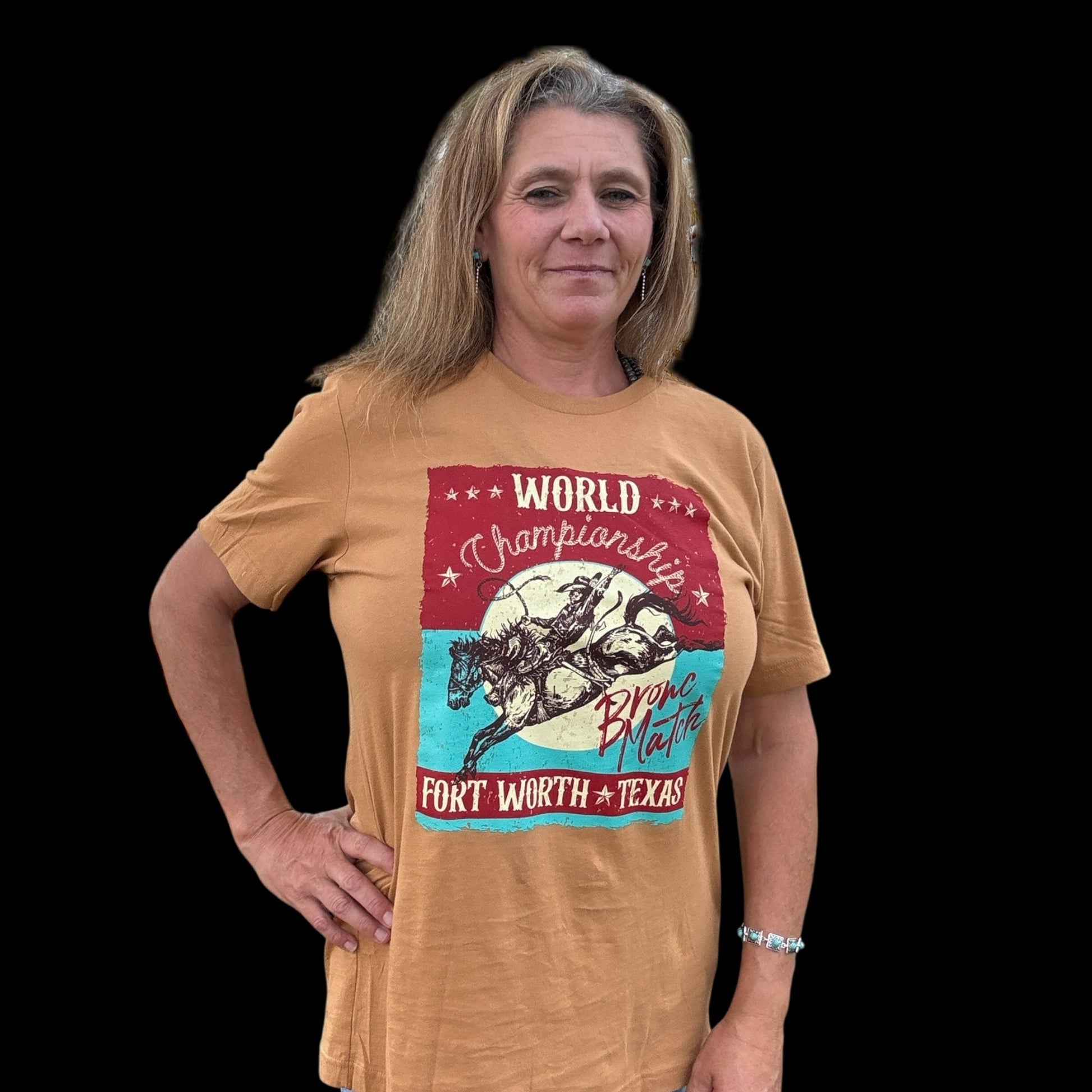 Bronc Match Tee - Dirt Roads and Dreams Western Boutique