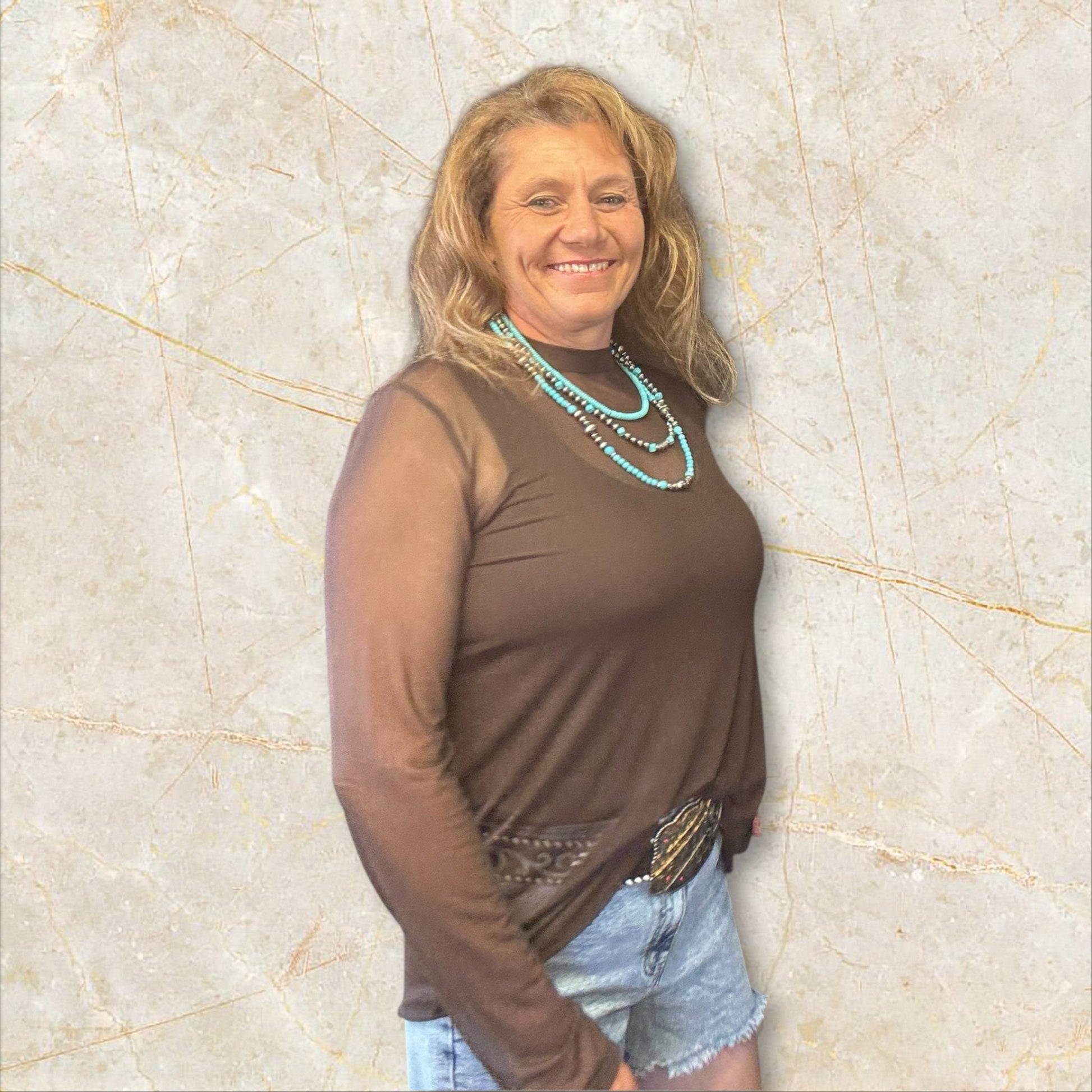 brown mesh - Dirt Roads and Dreams Western Boutique