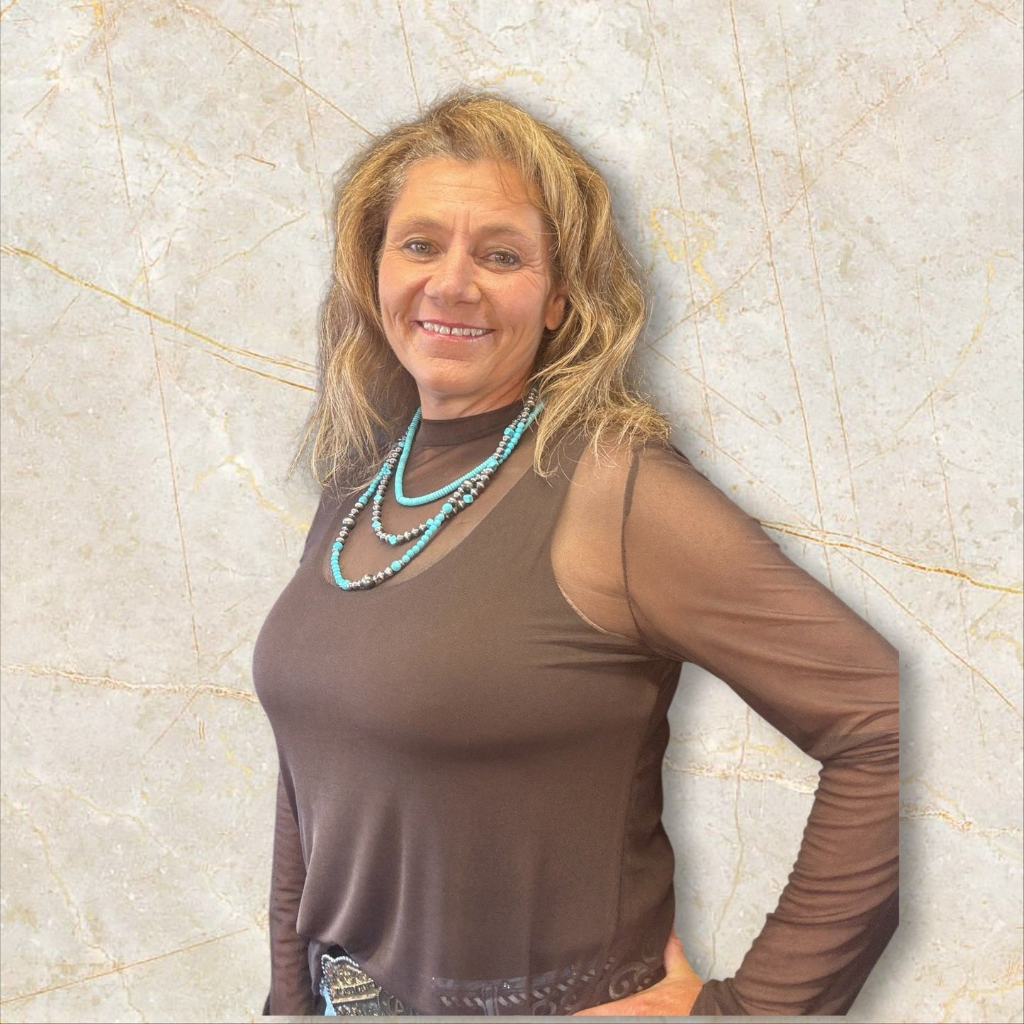 brown mesh - Dirt Roads and Dreams Western Boutique