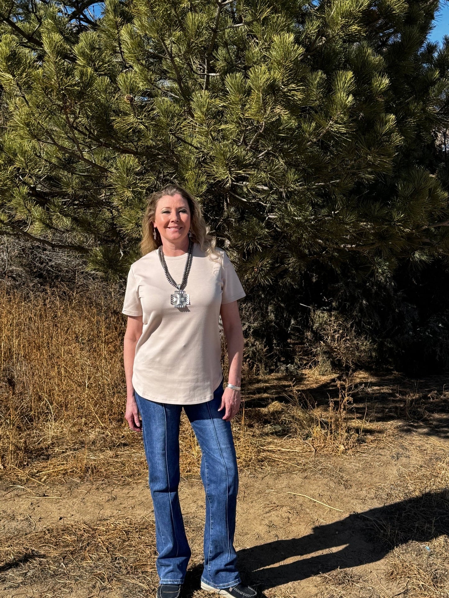 Cloud Basic Free Tee Dust - Dirt Roads and Dreams Western Boutique