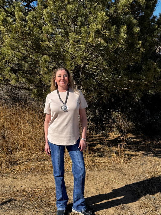 Cloud Basic Free Tee Dust - Dirt Roads and Dreams Western Boutique