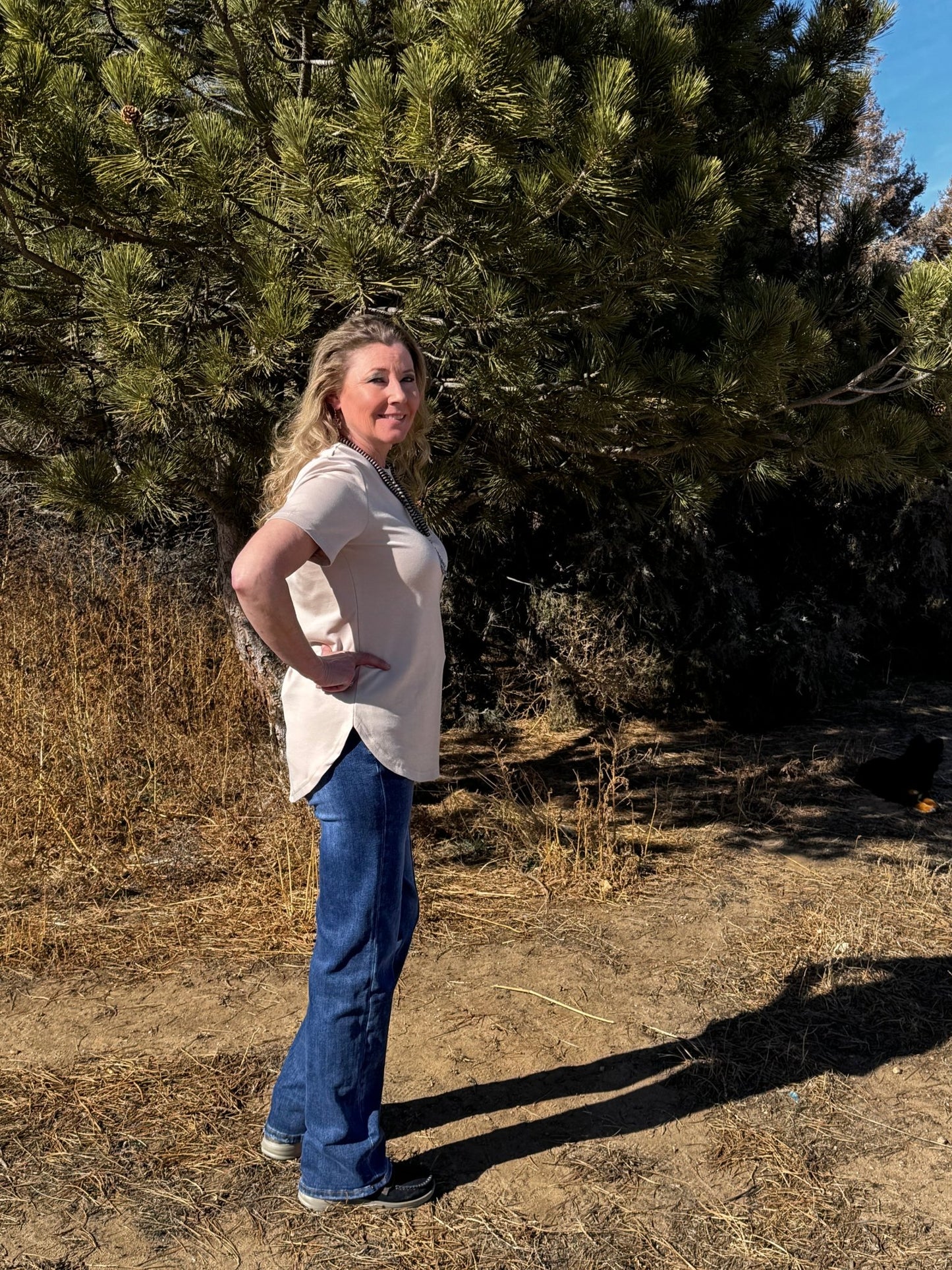 Cloud Basic Free Tee Dust - Dirt Roads and Dreams Western Boutique
