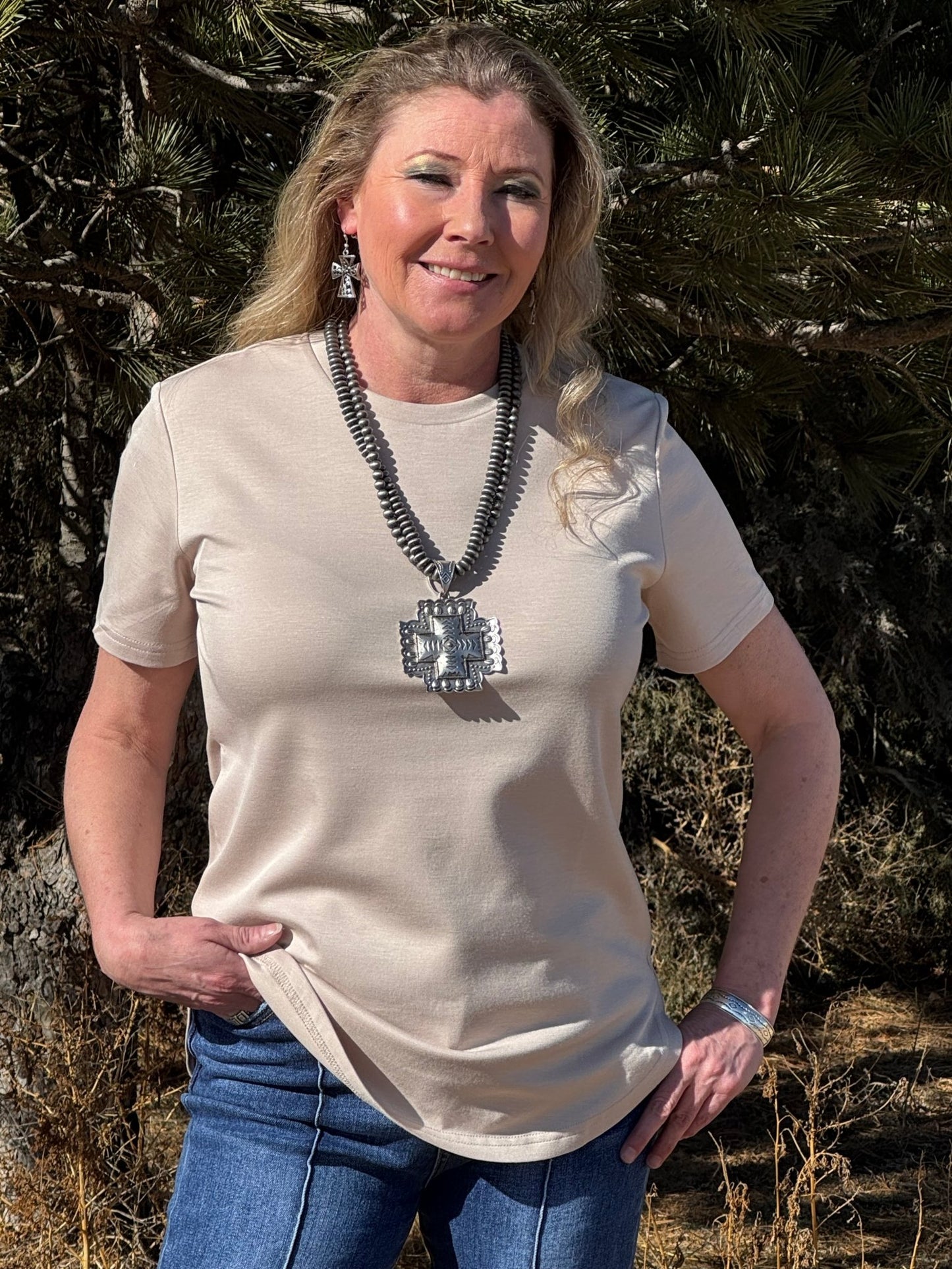 Cloud Basic Free Tee Dust - Dirt Roads and Dreams Western Boutique