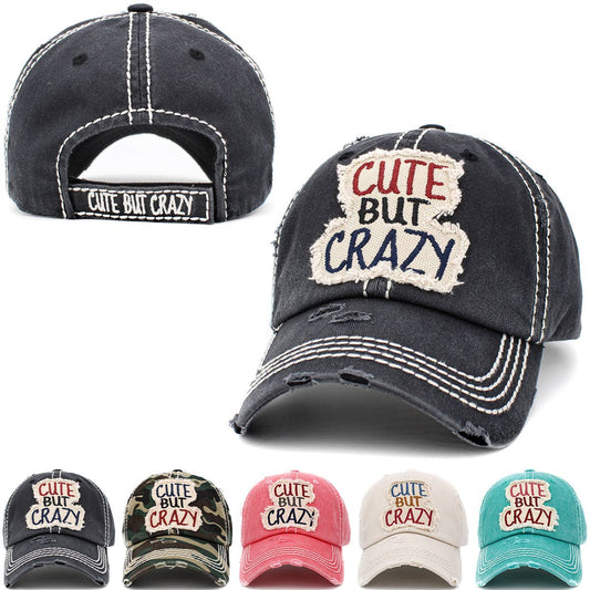 Cute But Crazy Vintage Ballcap - Dirt Roads and Dreams Western Boutique
