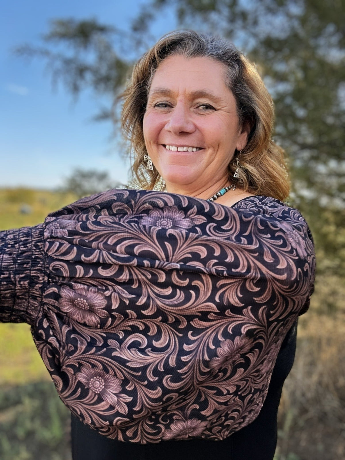 Dark Bloom Darling Top - Dirt Roads and Dreams Western Boutique