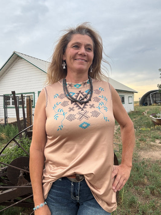 Desert Mirage Tank - Dirt Roads and Dreams Western Boutique