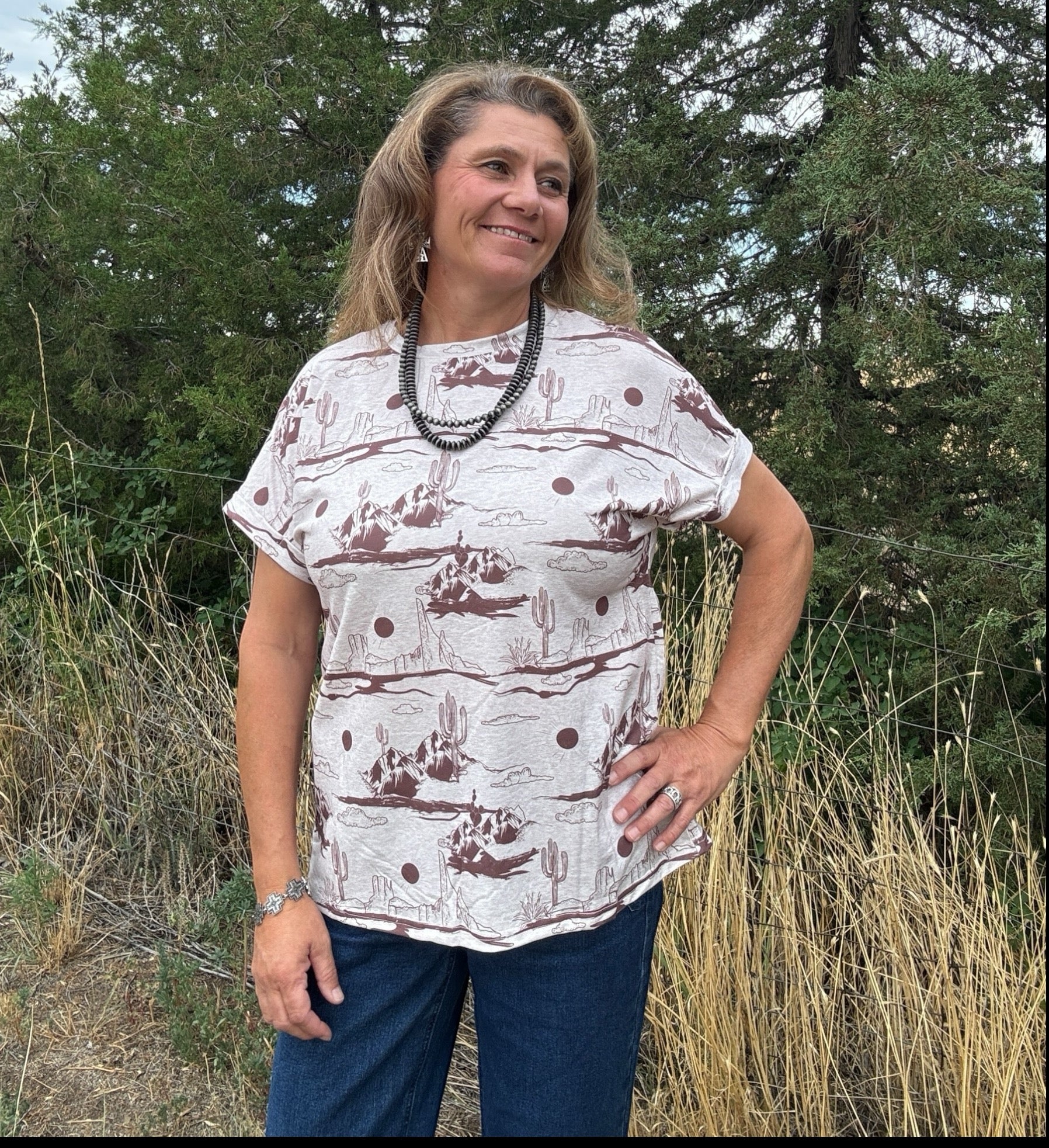 Desert Sands Tee - Dirt Roads and Dreams Western Boutique