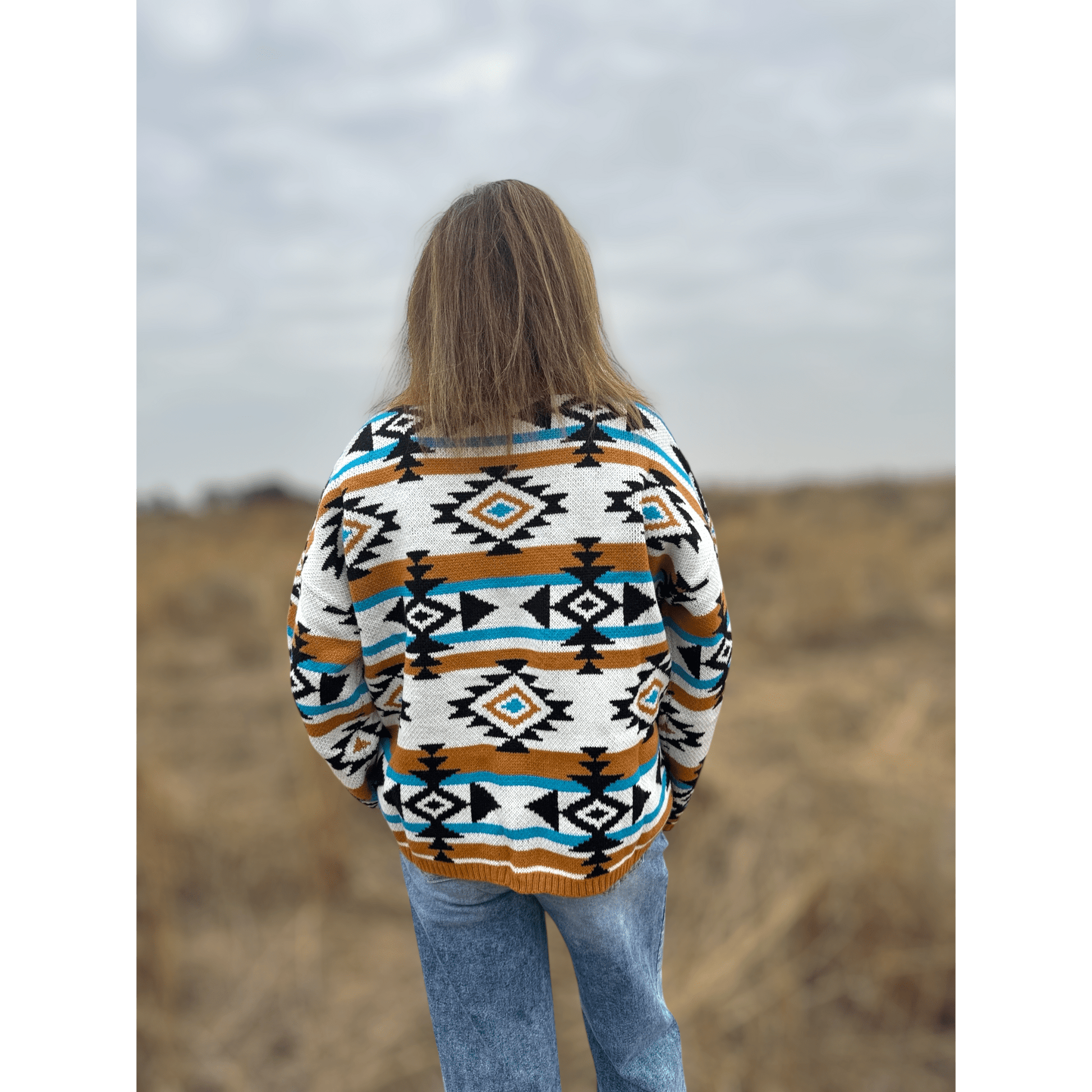 Desert Sky Aztec Sweater - Dirt Roads and Dreams Western Boutique