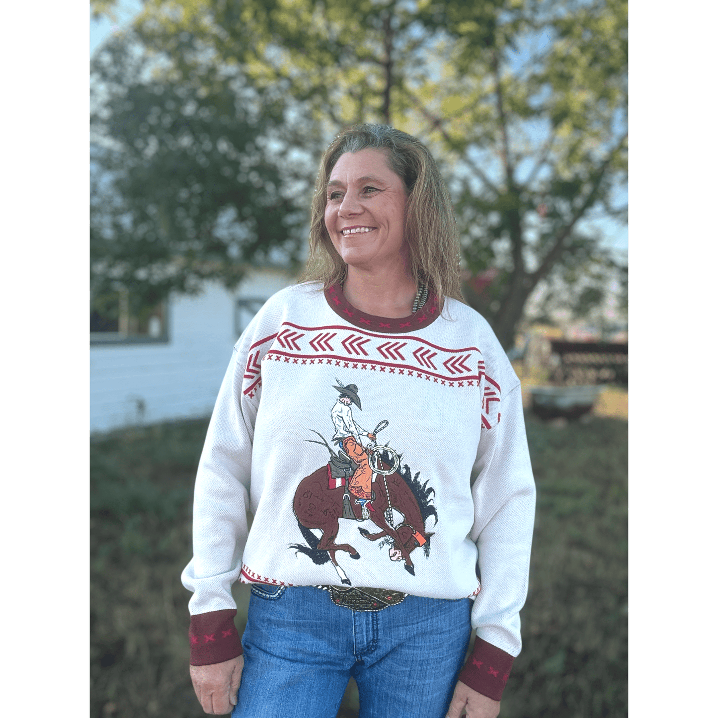 Dust & Spurs Knit Sweater - Dirt Roads and Dreams Western Boutique