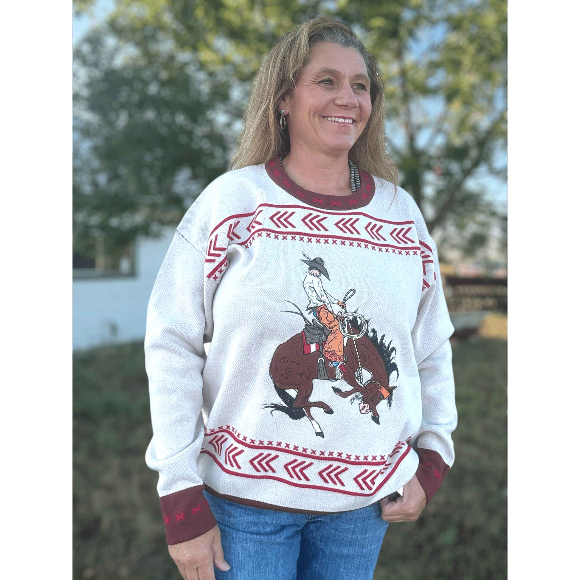 Dust & Spurs Knit Sweater - Dirt Roads and Dreams Western Boutique