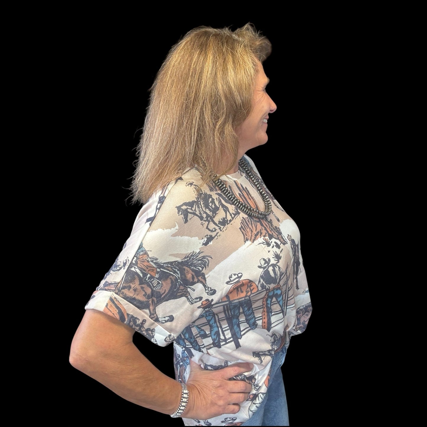 Dusty Cowboy Tee - Dirt Roads and Dreams Western Boutique