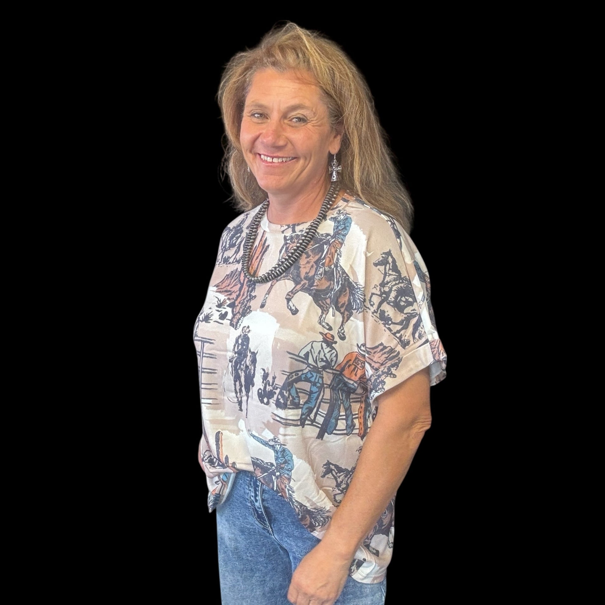 Dusty Cowboy Tee - Dirt Roads and Dreams Western Boutique