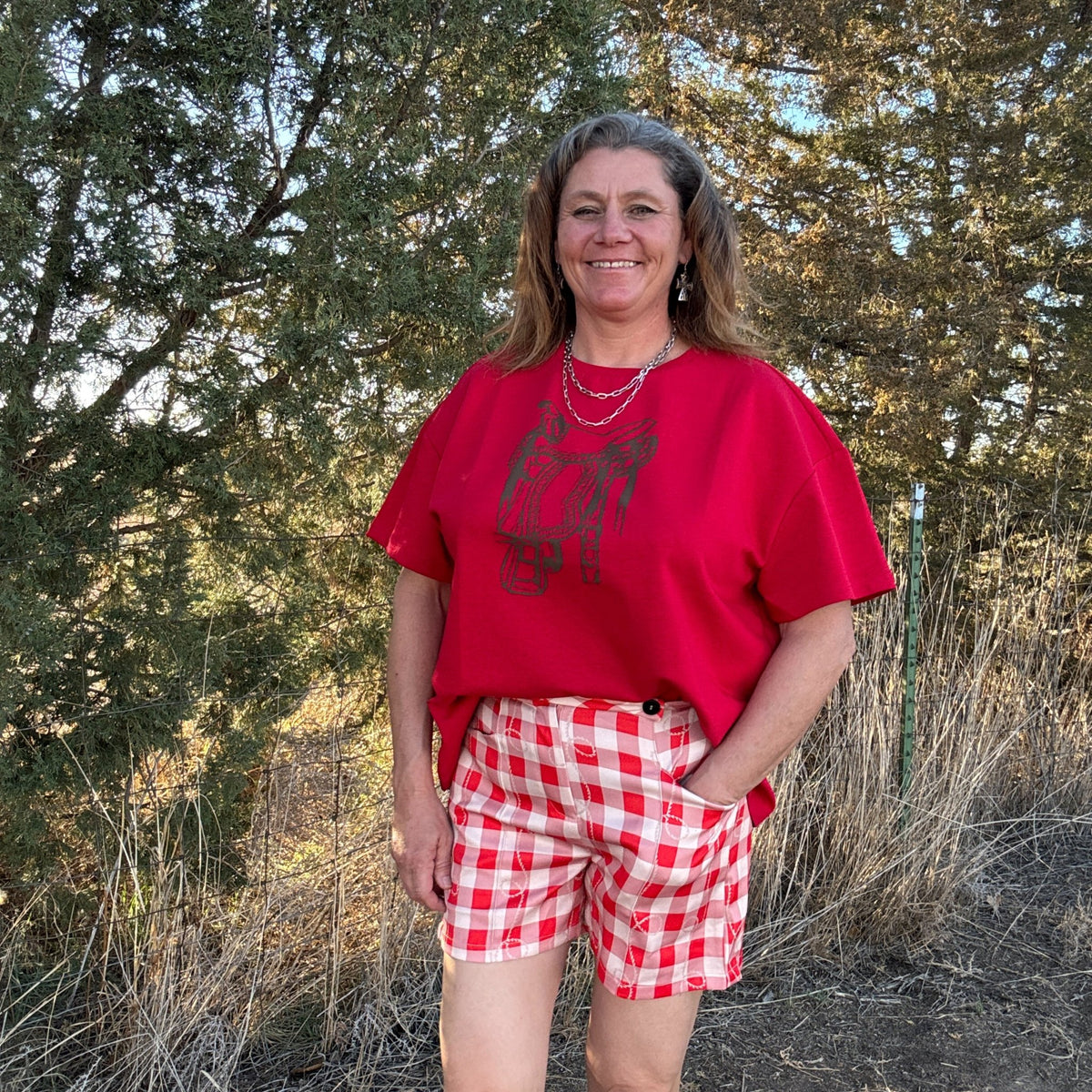 Gingham Gal Shorts - Dirt Roads and Dreams Western Boutique