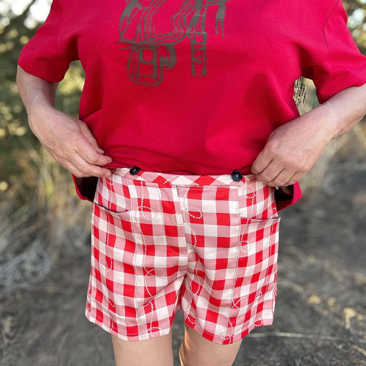 Gingham Gal Shorts - Dirt Roads and Dreams Western Boutique