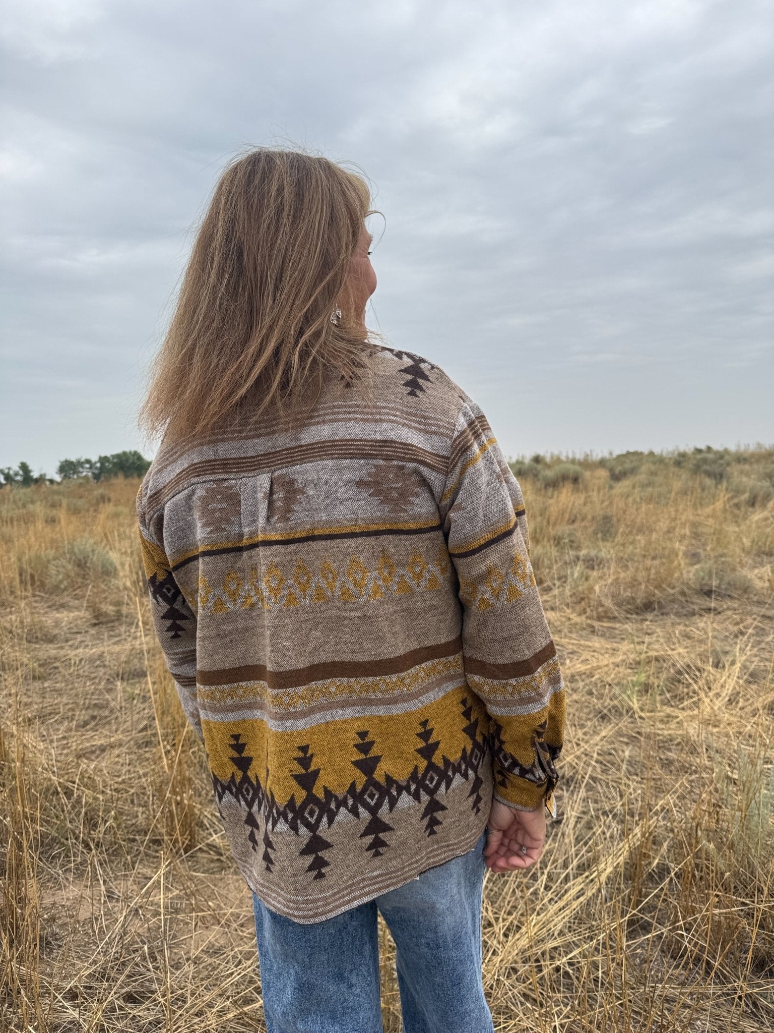 Golden Mesa Shacket - Dirt Roads and Dreams Western Boutique