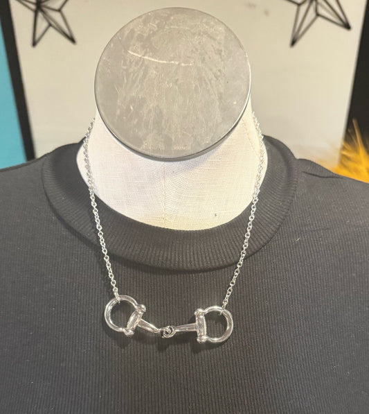 Hey Cowboy Necklace - Silver - Dirt Roads and Dreams Western Boutique