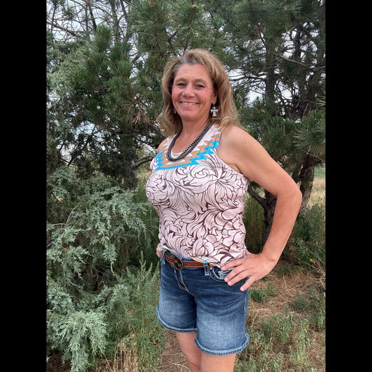 High Noon Haze Tank - Dirt Roads and Dreams Western Boutique