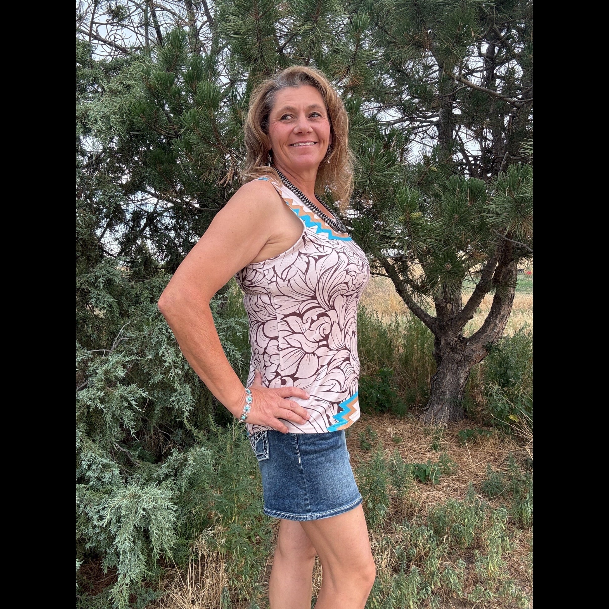 High Noon Haze Tank - Dirt Roads and Dreams Western Boutique