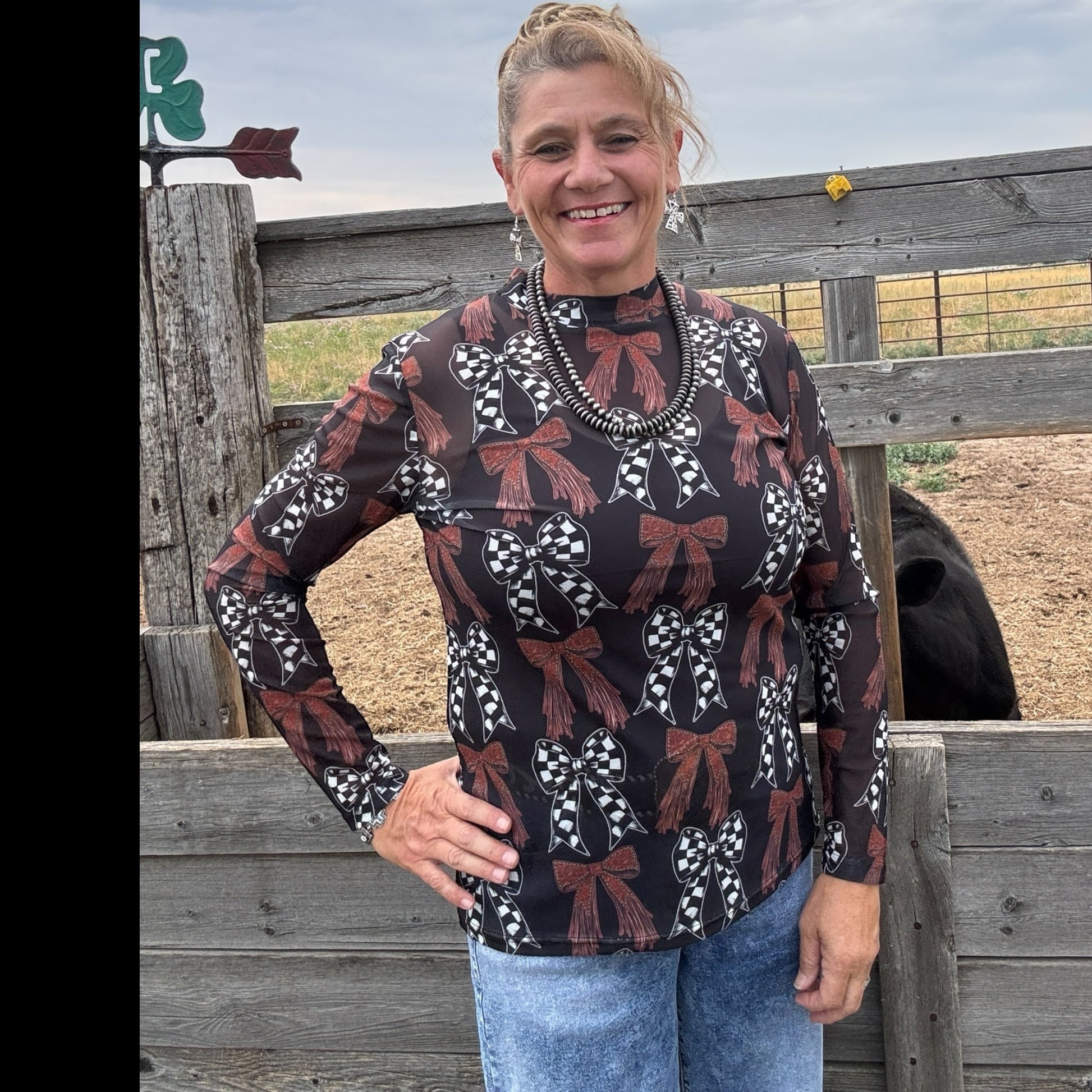 Just A Girl Mesh Top - Dirt Roads and Dreams Western Boutique