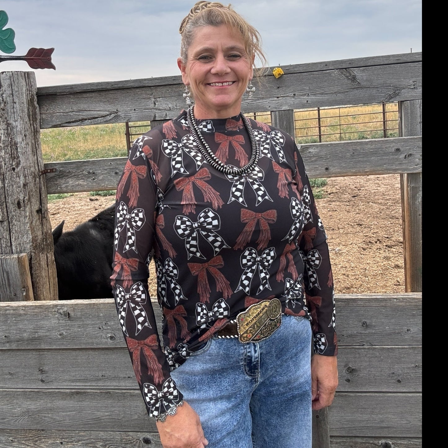 Just A Girl Mesh Top - Dirt Roads and Dreams Western Boutique