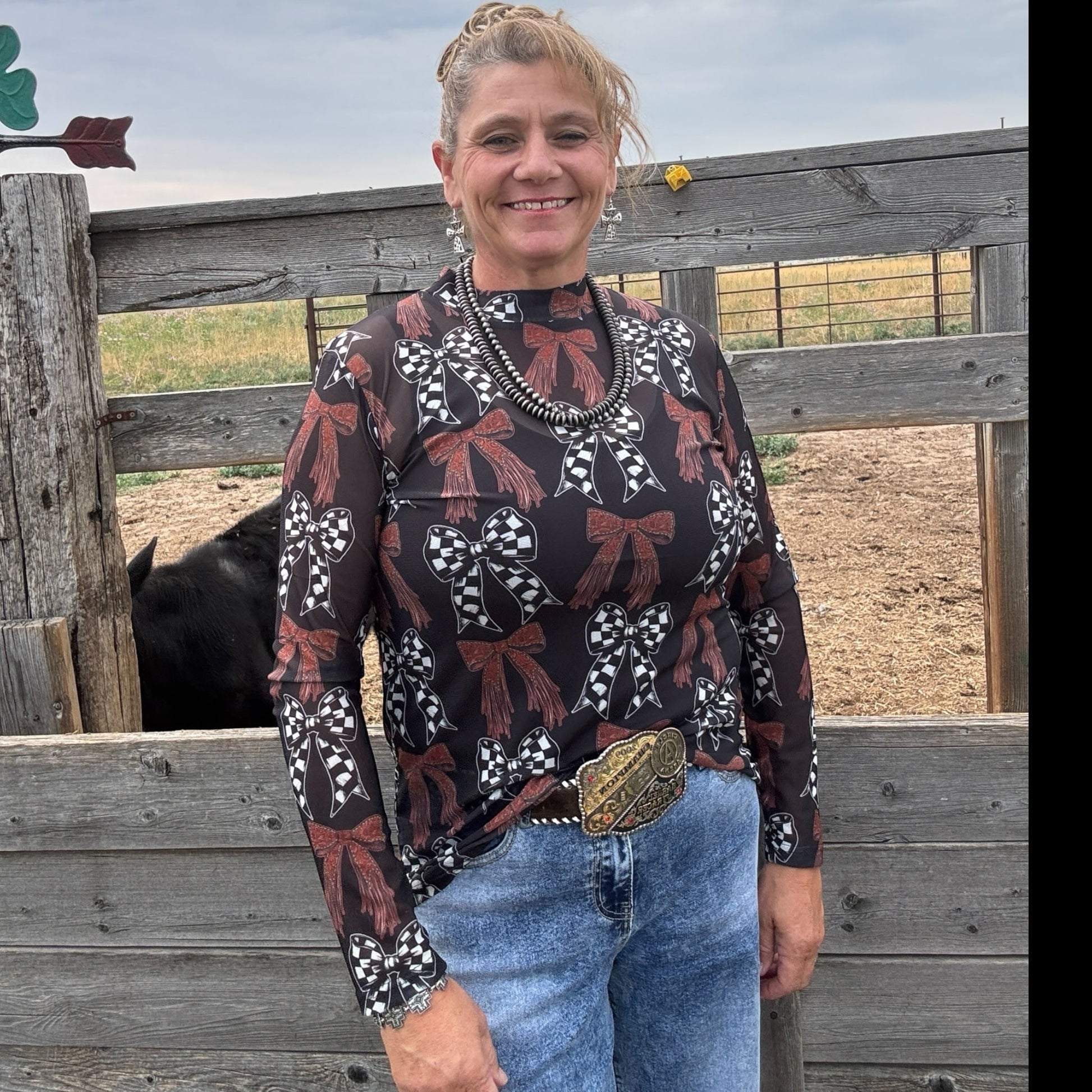 Just A Girl Mesh Top - Dirt Roads and Dreams Western Boutique