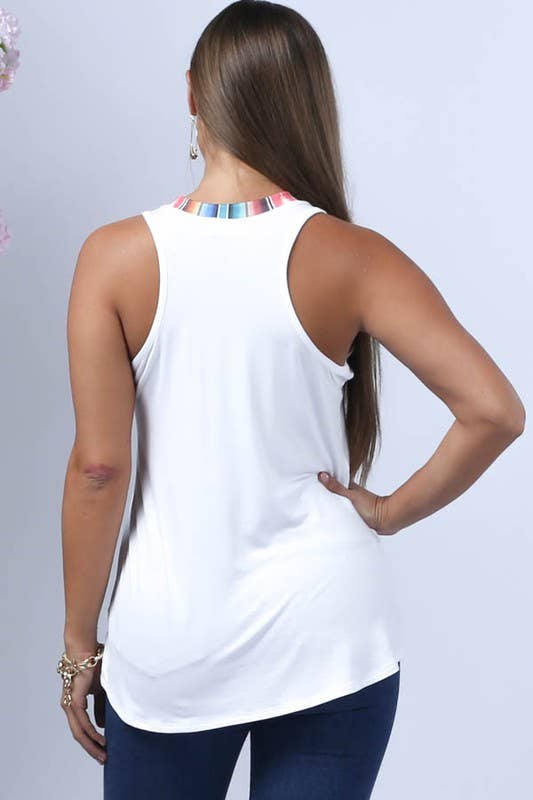 LARA SLEEVELESS TOP - Dirt Roads and Dreams Western Boutique