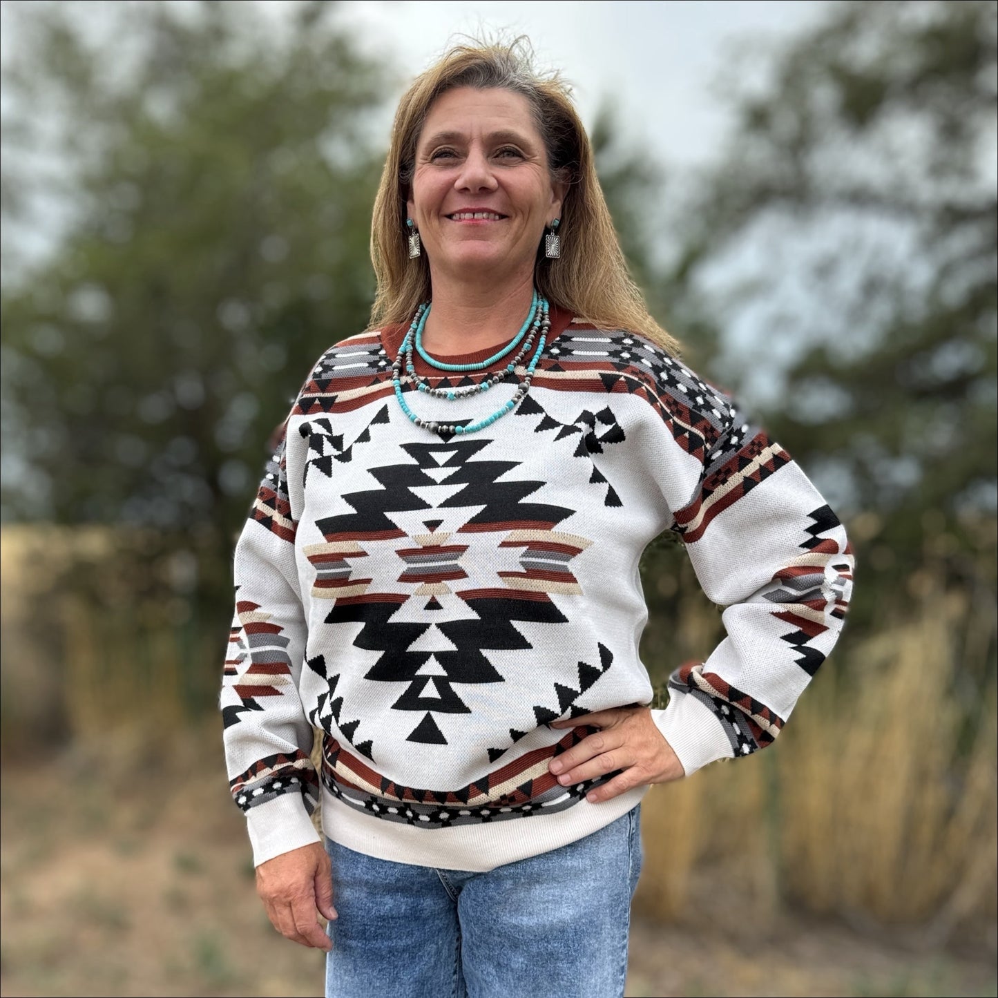 Lean On Me Knit Sweater - Dirt Roads and Dreams Western Boutique