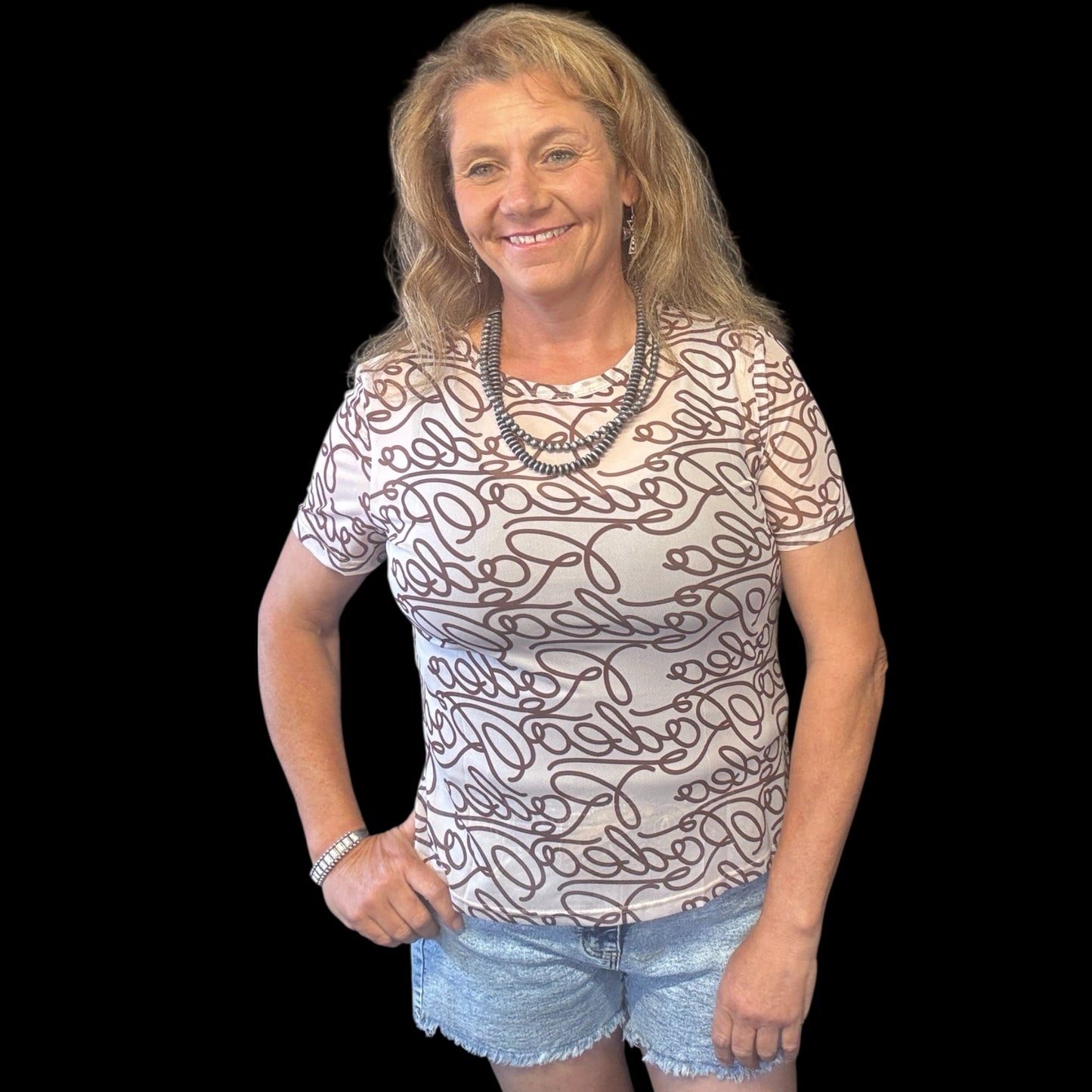 Let's Rodeo Mesh Top - Dirt Roads and Dreams Western Boutique