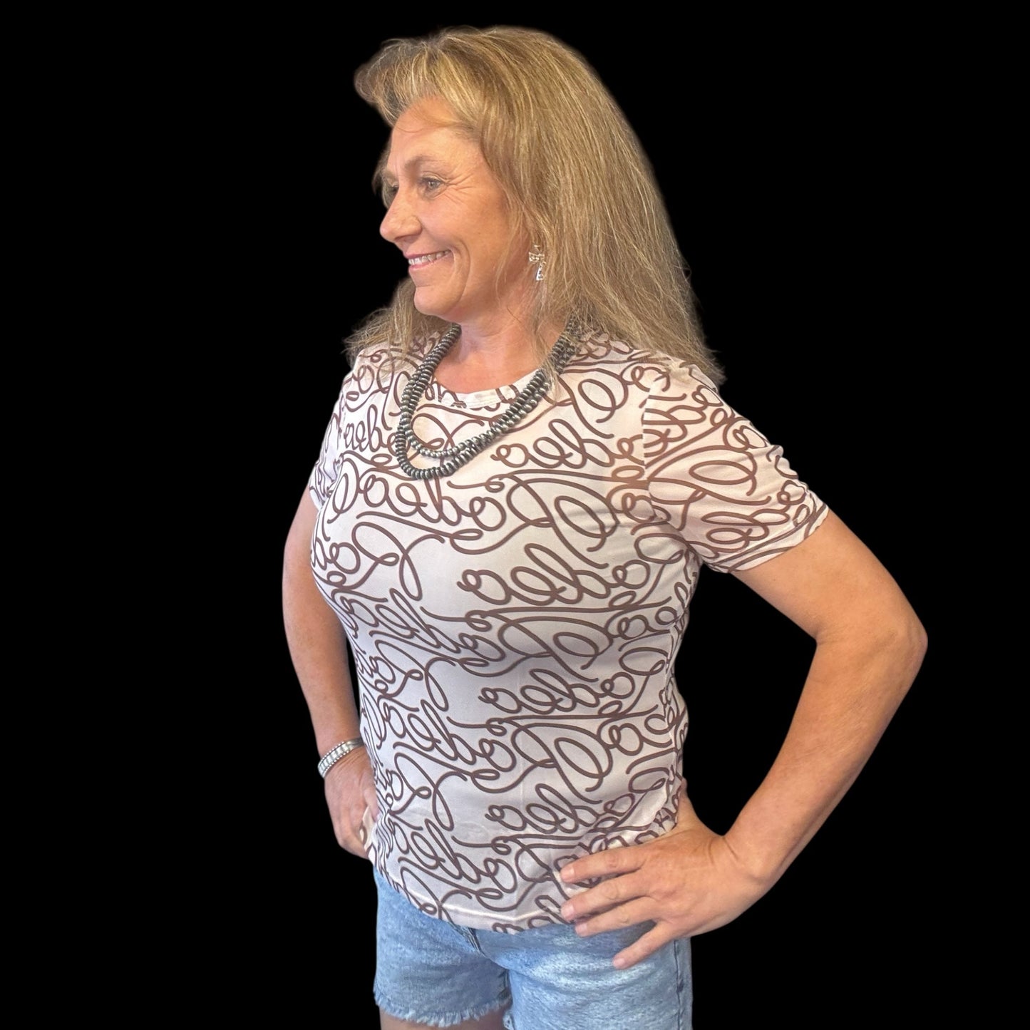 Let's Rodeo Mesh Top - Dirt Roads and Dreams Western Boutique