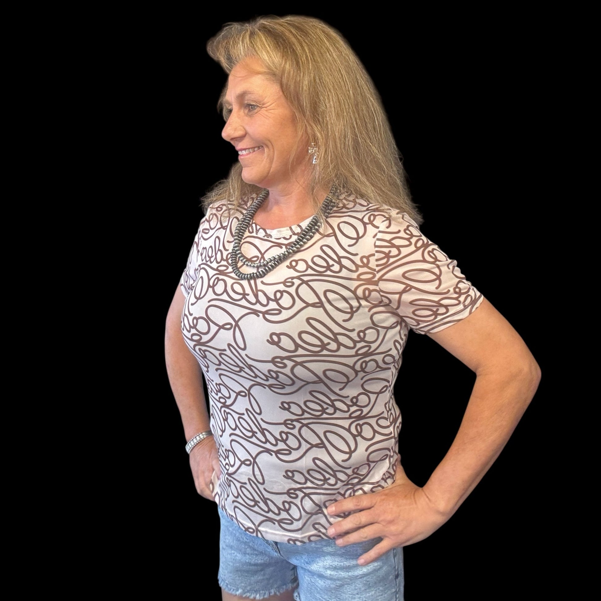 Let's Rodeo Mesh Top - Dirt Roads and Dreams Western Boutique
