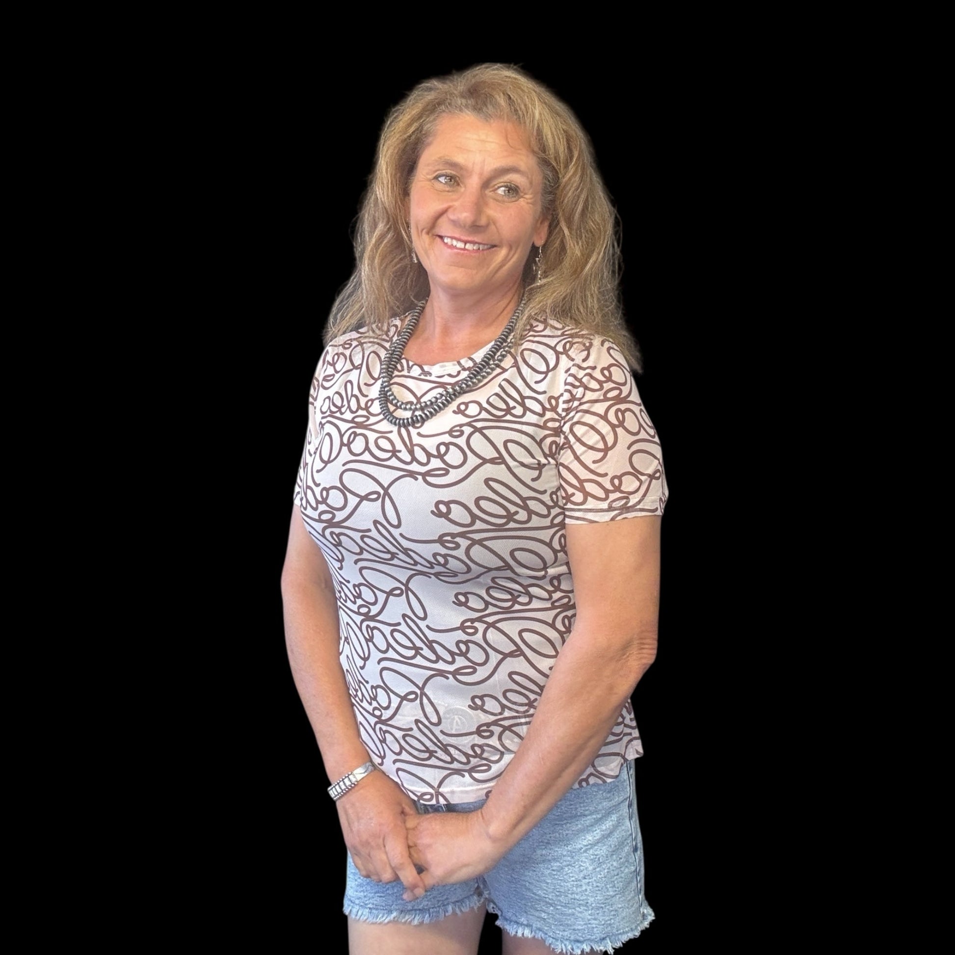 Let's Rodeo Mesh Top - Dirt Roads and Dreams Western Boutique